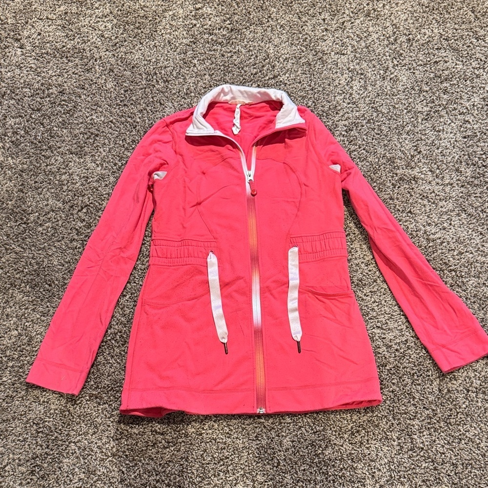 lululemon athletica Coral-Pink Zip-Up Utility Jacket